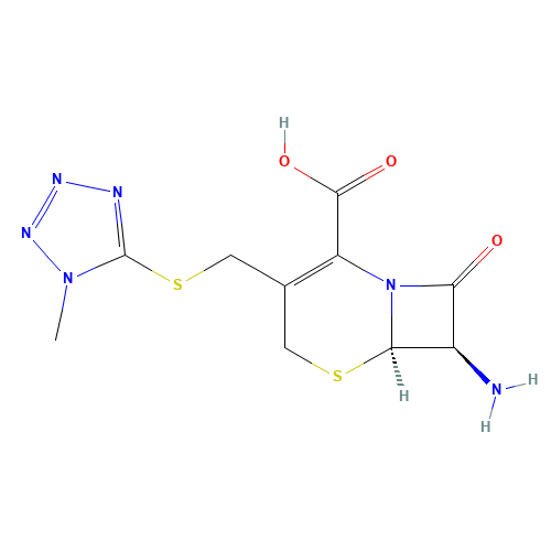 7-Amino-3-(1-methyltetrazol-5-ylthiomethyl)-3-cephem-4-carboxylic acid (CAS: 24209-38-9) - Related Chemical Product