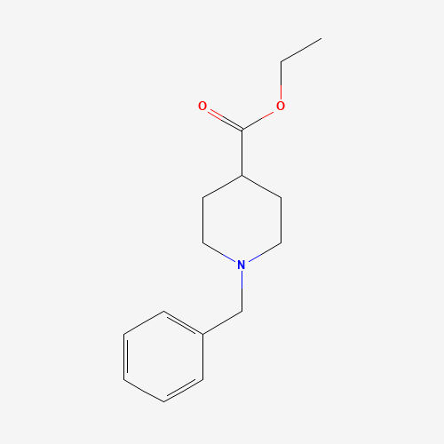 Ethyl 1-benzylpiperidine-4-carboxylate (CAS: 24228-40-8) - Chemical Structure and Molecular Formula 