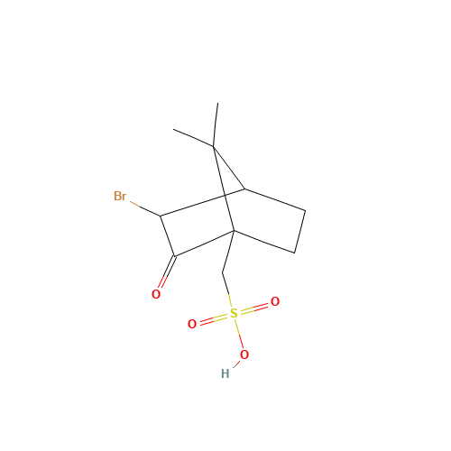 D-3-Bromocamphor-10-sulfonic acid monohydrate (CAS: 24262-38-2) - Chemical Structure and Molecular Formula 
