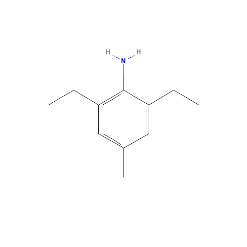 2,6-Diethyl-4-methylaniline (CAS: 24544-08-9) - Chemical Structure and Molecular Formula 