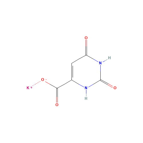 Potassium orotate (CAS: 24598-73-0) - Chemical Structure and Molecular Formula 