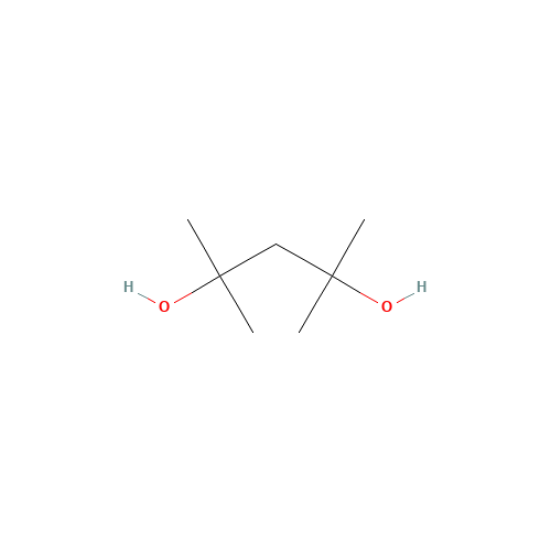 2,4-DIMETHYL-2,4-PENTANEDIOL (CAS: 24892-49-7) - Chemical Structure and Molecular Formula 