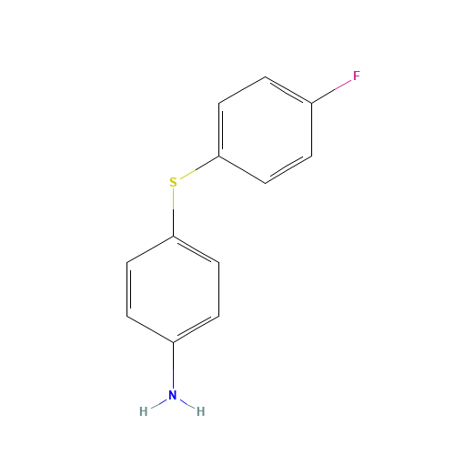 4-[(4-FLUOROPHENYL)SULFANYL]ANILINE (CAS: 24900-69-4) - Chemical Structure and Molecular Formula 