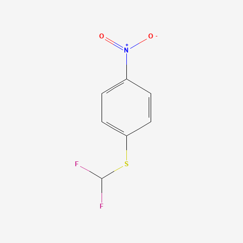 4-(DIFLUOROMETHYLTHIO)NITROBENZENE (CAS: 24933-57-1) - Chemical Structure and Molecular Formula 