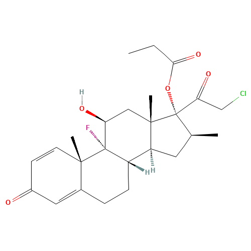 Clobetasol propionate (CAS: 25122-46-7) - Chemical Structure and Molecular Formula 