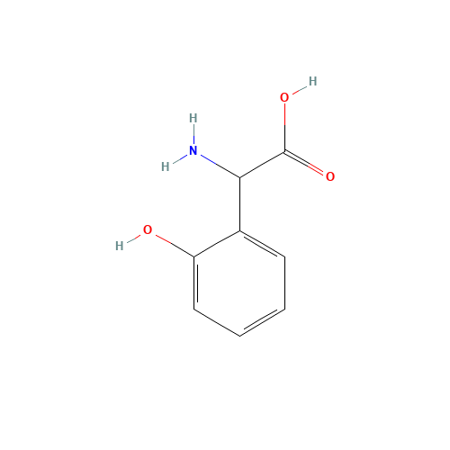 2-AMINO-2-(2-HYDROXYPHENYL)ACETIC ACID (CAS: 25178-38-5) - Chemical Structure and Molecular Formula 
