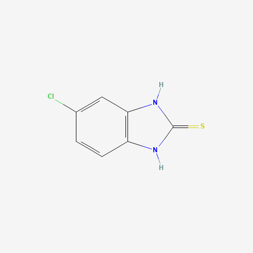 5-Chloro-2-mercaptobenzimidazole (CAS: 25369-78-2) - Chemical Structure and Molecular Formula 