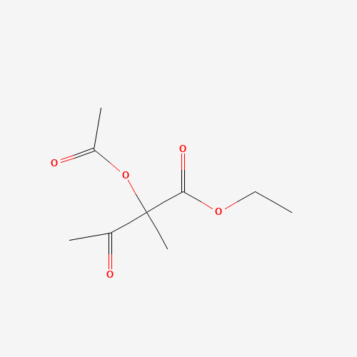 ETHYL 2-ACETOXY-2-METHYLACETOACETATE (CAS: 25409-39-6) - Chemical Structure and Molecular Formula 