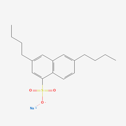 2,6-DI-TERT-BUTYLNAPHTHALENE SULFONIC ACID SODIUM SALT (CAS: 25417-20-3) - Chemical Structure and Molecular Formula 