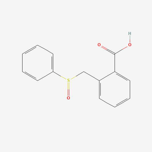 2-[(PHENYLSULFINYL)METHYL]BENZOIC ACID (CAS: 25562-83-8) - Chemical Structure and Molecular Formula 