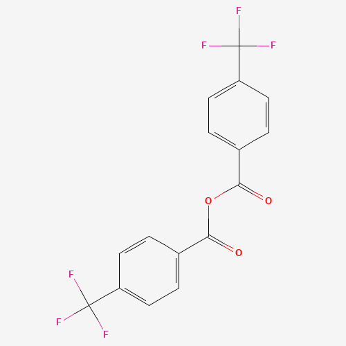 4-(TRIFLUOROMETHYL)BENZOIC ANHYDRIDE (CAS: 25753-16-6) - Chemical Structure and Molecular Formula 