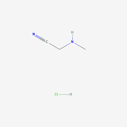 Methylaminoacetonitrile hydrochloride (CAS: 25808-30-4) - Chemical Structure and Molecular Formula 