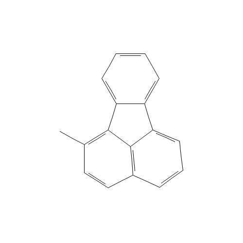 1-METHYLFLUORANTHENE (CAS: 25889-60-5) - Chemical Structure and Molecular Formula 