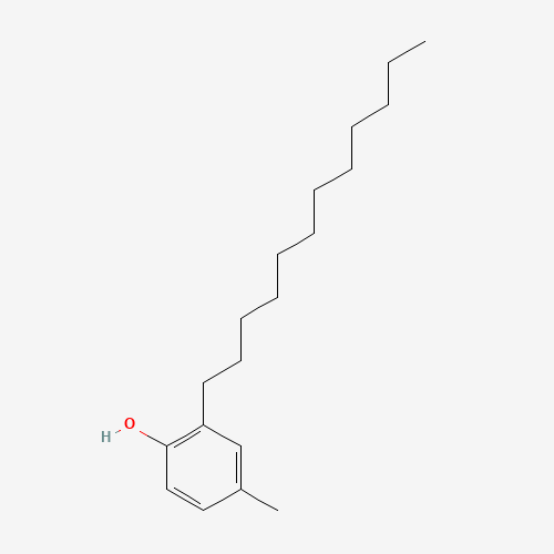 4-N-DODECYL-O-CRESOL (CAS: 25912-91-8) - Chemical Structure and Molecular Formula 