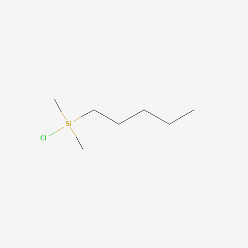 N-PENTYLDIMETHYLCHLOROSILANE (CAS: 25938-34-5) - Chemical Structure and Molecular Formula 