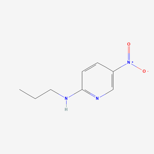 5-NITRO-2-(N-PROPYLAMINO)PYRIDINE (CAS: 25948-11-2) - Chemical Structure and Molecular Formula 