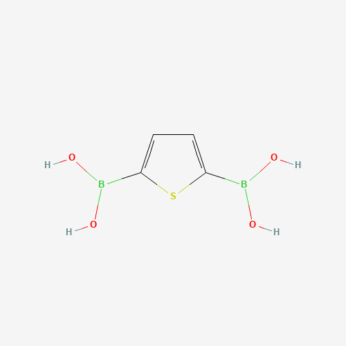 2,5-THIOPHENEDIBORONIC ACID (CAS: 26076-46-0) - Chemical Structure and Molecular Formula 