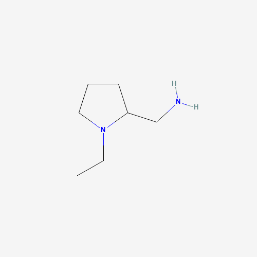 2-(Aminomethyl)-1-ethylpyrrolidine (CAS: 26116-12-1) - Chemical Structure and Molecular Formula 