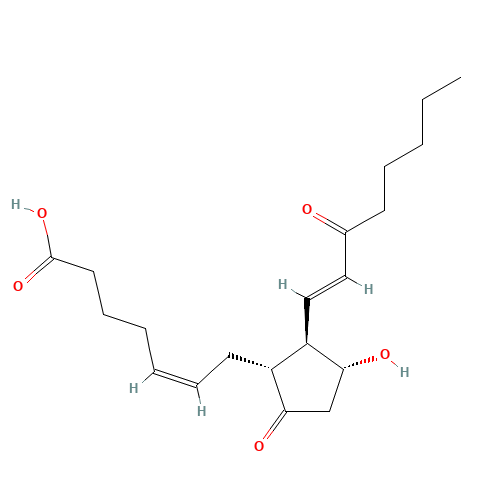 15-KETO PROSTAGLANDIN E2 (CAS: 26441-05-4) - Chemical Structure and Molecular Formula 