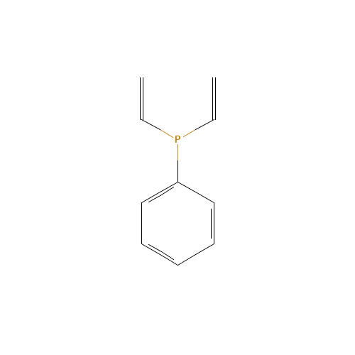 DIVINYLPHENYLPHOSPHINE (CAS: 26681-88-9) - Chemical Structure and Molecular Formula 