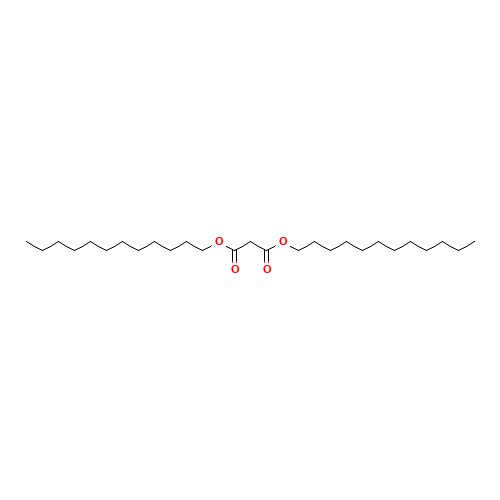 DIDODECYL MALONATE (CAS: 26720-22-9) - Chemical Structure and Molecular Formula 