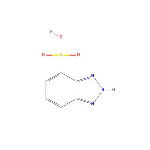 BENZOTRIAZOLE-4-SULPHONIC ACID (CAS: 26725-50-8) - Chemical Structure and Molecular Formula 