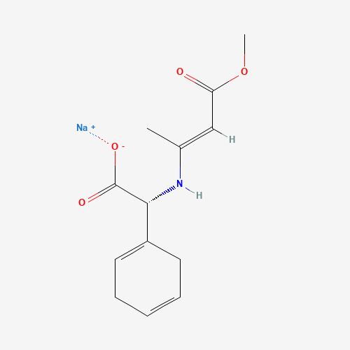 (R)-(+)-alpha-[(3-Methoxy-1-methyl-3-oxo-1-propenyl)amino]-1,4-cyclohexadiene-1-acetic acid sodium salt (CAS: 26774-89-0) - Related Chemical Product