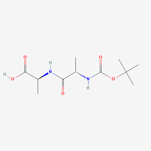 BOC-ALA-ALA-OH (CAS: 27317-69-7) - Chemical Structure and Molecular Formula 