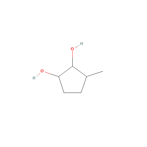 3-METHYL-1,2-CYCLOPENTANEDIOL (CAS: 27583-37-5) - Chemical Structure and Molecular Formula 