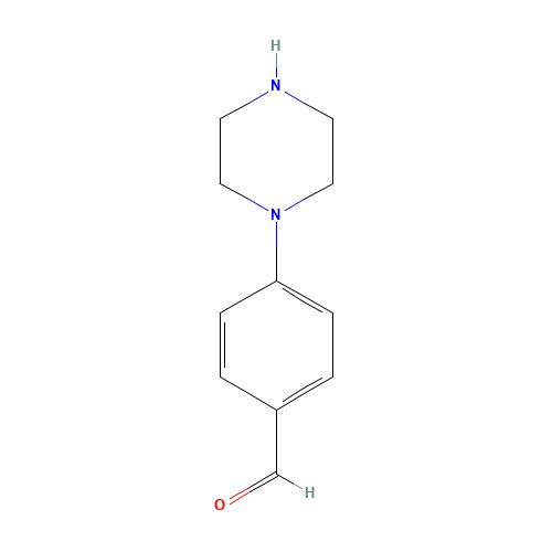 4-PIPERAZIN-1-YL-BENZALDEHYDE (CAS: 27913-98-0) - Chemical Structure and Molecular Formula 