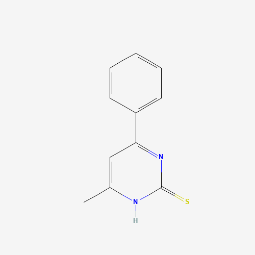 4-METHYL-6-PHENYL-PYRIMIDINE-2-THIOL (CAS: 27955-44-8) - Chemical Structure and Molecular Formula 