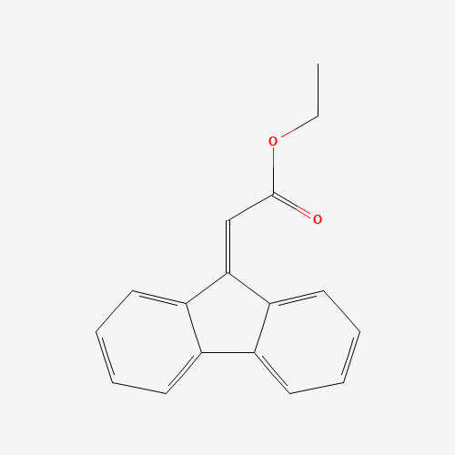 ETHYL 9-FLUORENYLIDENEACETATE (CAS: 27973-36-0) - Chemical Structure and Molecular Formula 