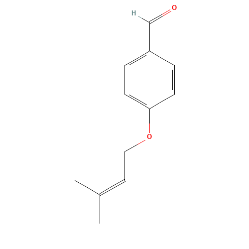 4'-(3-Methyl-2-butyenyloxy)benzaldehyde (CAS: 28090-12-2) - Chemical Structure and Molecular Formula 