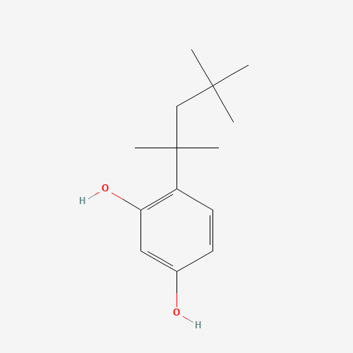 4-TERT-OCTYLRESORCINOL (CAS: 28122-52-3) - Chemical Structure and Molecular Formula 