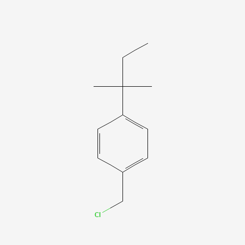 alpha-Chloro-4-(tert-pentyl)toluene (CAS: 28162-11-0) - Chemical Structure and Molecular Formula 