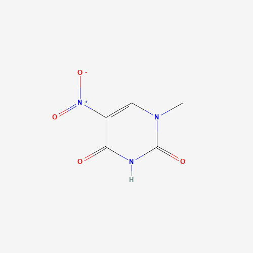 1-METHYL-5-NITROURACIL (CAS: 28495-88-7) - Chemical Structure and Molecular Formula 