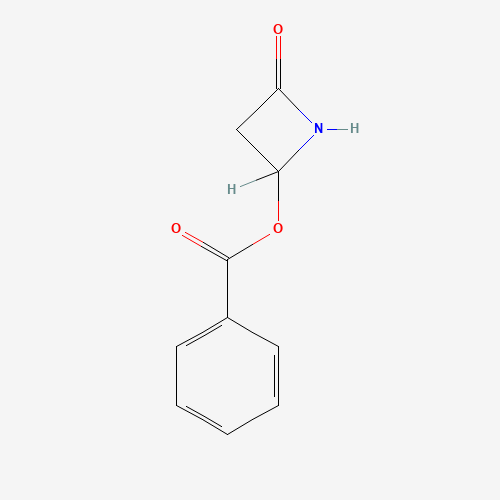 4-BENZOYLOXY-2-AZETIDINONE (CAS: 28562-58-5) - Chemical Structure and Molecular Formula 
