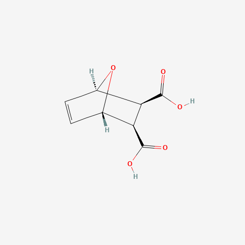 EXO-3,6-EPOXY-1,2,3,6-TETRAHYDROPHTHALIC ACID (CAS: 28871-62-7) - Chemical Structure and Molecular Formula 