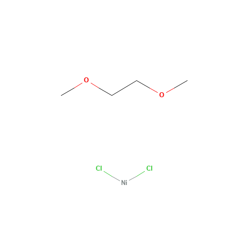 NICKEL CHLORIDE,DIMETHOXYETHANE ADDUCT (CAS: 29046-78-4) - Chemical Structure and Molecular Formula 