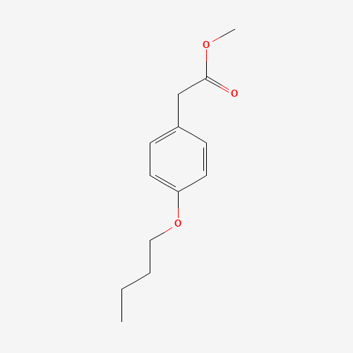 4-BUTOXYPHENYLACETIC ACID METHYL ESTER (CAS: 29056-06-2) - Chemical Structure and Molecular Formula 