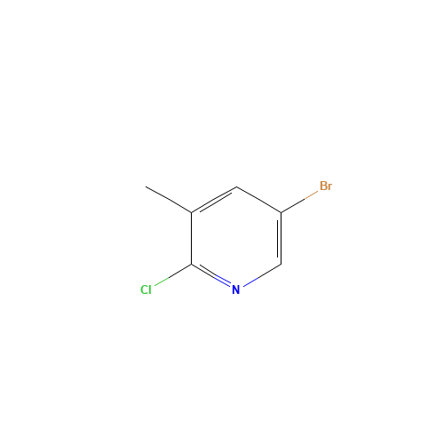 2-Chloro-3-methyl-5-bromopyridine (CAS: 29241-60-9) - Chemical Structure and Molecular Formula 