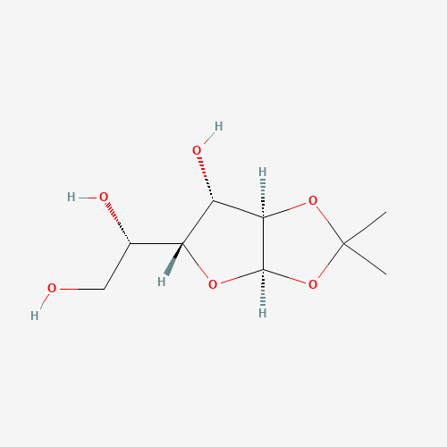 1,2-O-ISOPROPYLIDENE-BETA-L-IDOFURANOSE (CAS: 29747-91-9) - Chemical Structure and Molecular Formula 