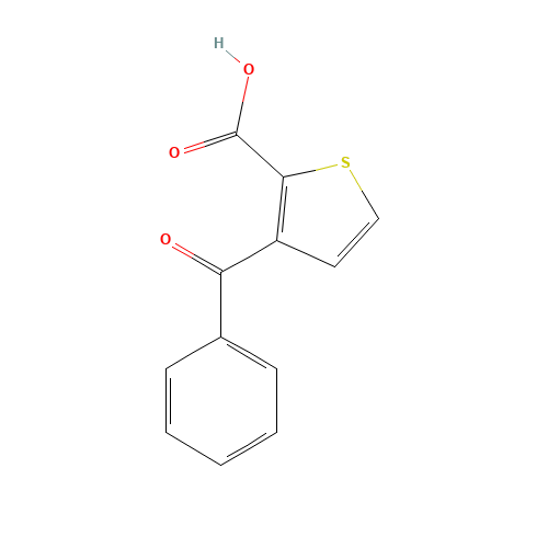 3-BENZOYL-2-THIOPHENECARBOXYLIC ACID (CAS: 30006-03-2) - Chemical Structure and Molecular Formula 
