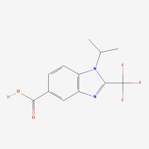 1-ISOPROPYL-2-(TRIFLUOROMETHYL)-1H-BENZIMIDAZOLE-5-CARBOXYLIC ACID (CAS: 306935-42-2) - Related Chemical Product