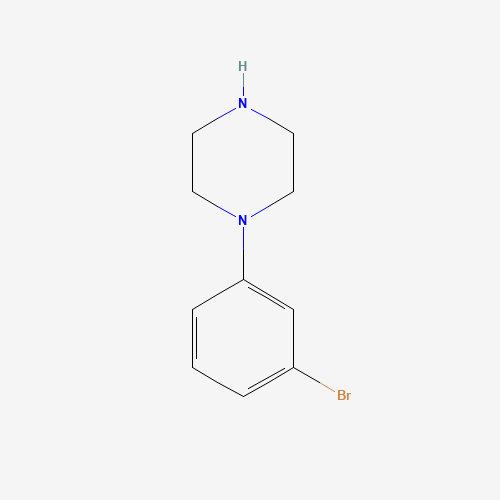 1-(3-Bromophenyl)piperazine (CAS: 31197-30-5) - Chemical Structure and Molecular Formula 