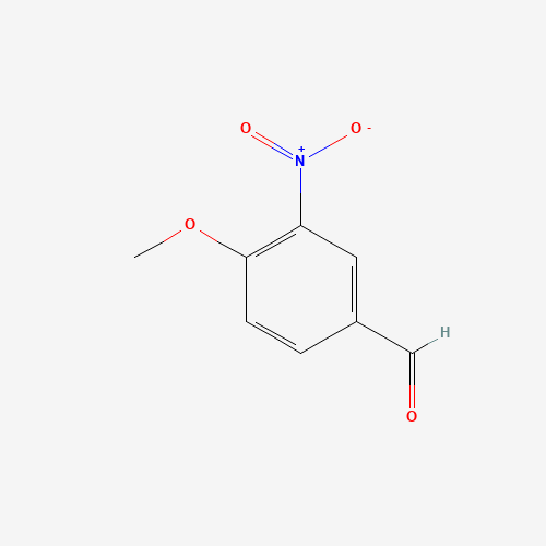 4-METHOXY-3-NITROBENZALDEHYDE (CAS: 31680-08-7) - Chemical Structure and Molecular Formula 