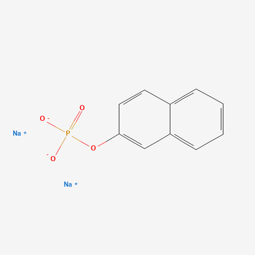 BETA-NAPHTHYL PHOSPHATE,DISODIUM SALT (CAS: 31681-98-8) - Chemical Structure and Molecular Formula 