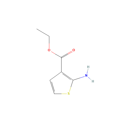 Ethyl 2-aminothiophene-3-carboxylate (CAS: 31891-06-2) - Chemical Structure and Molecular Formula 