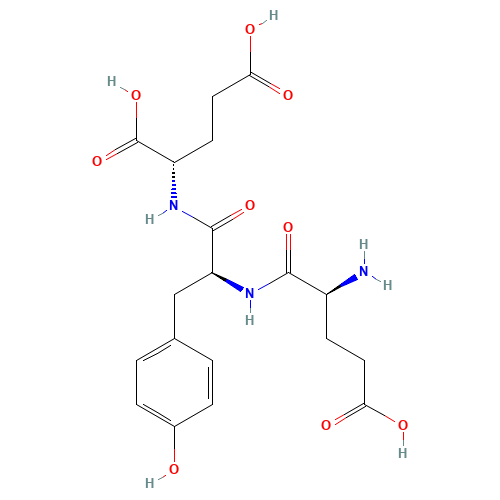 H-GLU-TYR-GLU-OH (CAS: 32140-46-8) - Chemical Structure and Molecular Formula 
