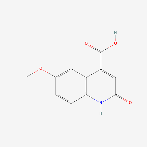 2-HYDROXY-6-METHOXY-QUINOLINE-4-CARBOXYLIC ACID (CAS: 32431-29-1) - Chemical Structure and Molecular Formula 
